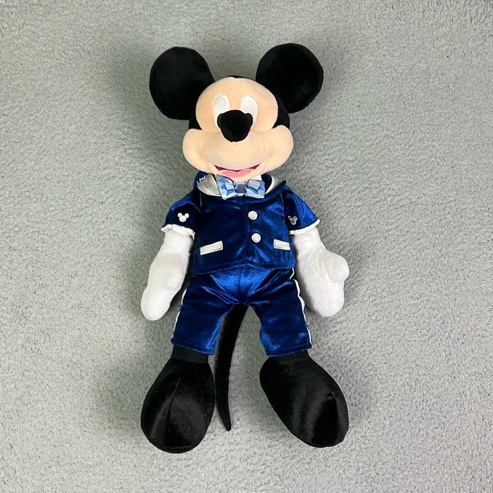 NWT Disneyland 60th Anniversary Mickey Mouse Diamond Celebration Plush 15” - Picture 2 of 4